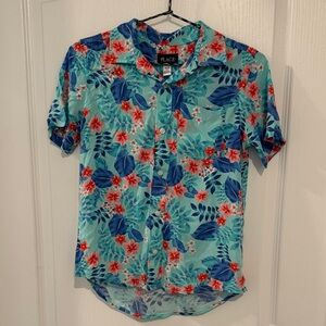 The Children’s Place Tropical Floral Shirt with Blue and pink Accents